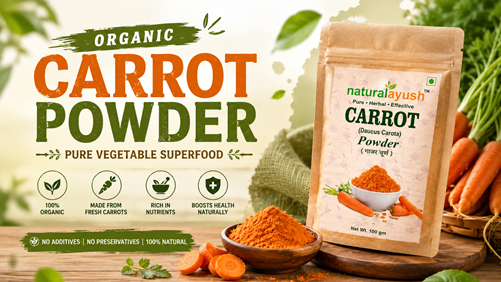 Organic Carrot Powder – Pure Vegetable Superfood